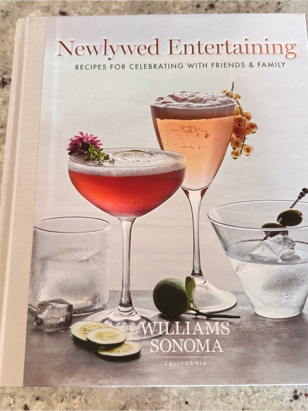 Williams Sonoma Cocktail Cookbook — Pink and Peach Cover